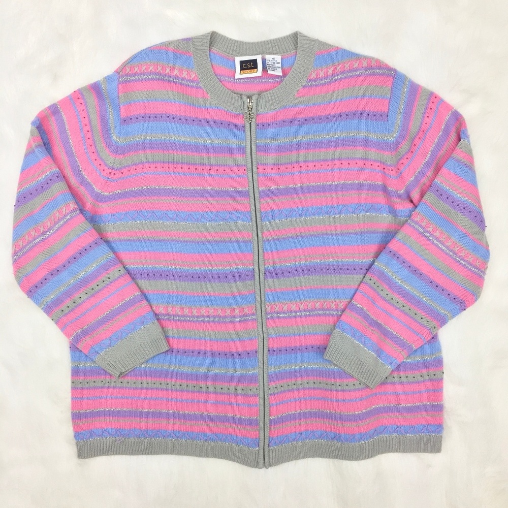 Pink Pastel Fairy Kei Kawaii Sweater Plus Size 1X